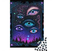 500 Esoteric Vision Jigsaw Puzzles for Adults Teenager & Wooden Puzzles Family Games 500pcs (52x38cm)