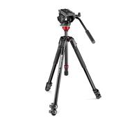 500 Fluid Video Head Flat Base with 190X Video Alu Tripod|Manfrotto