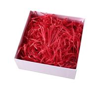 500 g Gift Filling Material Raffia Hamper Shred Shred Paper Raffia Shredded Paper Filling Paper Gift for Gift Box DIY Decoration Gift Box Packages 2# Bright Red