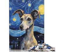 500 Italian Greyhound Dog Jigsaw Puzzles for Adults Teenager & Wooden Puzzles Family Games 500pcs (52x38cm)