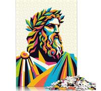 500 King of The Gods Zeus Jigsaw Puzzles for Adults Teenager & Wooden Puzzles Family Games 500pcs (52x38cm)