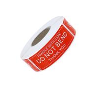 500 Labels Per Roll,Handle with Care,1 * 3 Inch Fragile Sticker Do Not Bend Thank You Stickers Self Adhesive Shipping Address Warning Labels for Packing Shipping Packaging Boxes