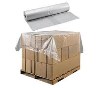 500 Large Clear Plastic Polythene Sheets/Covers For Pallet Top Base Protection - Size 51 x 59" 1300 x 1500mm - 25 Micron Sheeting