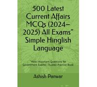 500 Latest Current Affairs MCQs (2024-2025) All Exams” Simple Hinglish Language: “Most Important Questions for Government Exams | Trusted Practice Book