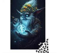 500 Magic Monster Jigsaw Puzzles for Adults Teenager & Wooden Puzzles Family Games 500pcs (52x38cm)