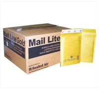 500 Mail Lite - D/1 - Bubble Lined Padded Envelopes 180 x 260mm - 7" x 10.5" (5 Boxes of 100) - Gold - No Frustration Bulk Pack