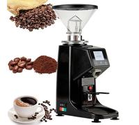 500 ml/1500 ml Electric Coffee Grinder,19 Settings & Digital Timer Display,200 w Commercial Flat Burr Espresso Machine,Commercial and Home Coffee Maker White-1500ml