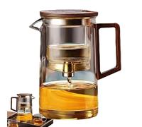 500 ml / 750 ml, with water separation, clear magic, with wooden handle, dishwasher-safe tea maker for green teas, herbal teas, daily use
