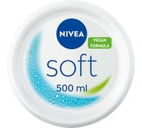(500 ml (Pack of 1)) NIVEA Soft Moisturising Cream A Moisturising Cream Face Body Hands Vitamin E Jojoba Oil Hand Cream Moisturises