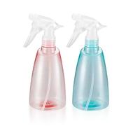 500 ML Water Spray Bottles, 2 Pcs Empty Mist Atomiser Spray Bottles, Plastic Refillable Plant Mister Sprayer Can Trigger for Home Cleaning, Hairdressing, Gardening, Flowers, Plants Sprayer Bottles