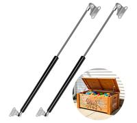 500 mm 20.4 kg/200 N Gas Lift Gas Spring Gas Spring 2 Pieces with L Shaped Gas Spring Holders Universal Hydraulic Bracket for Flaps Caravan Bed Storage Box Lid Caravan Bed Cellar Door