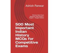 500 Most Important Indian History MCQs for Competitive Exams: Previous Years Exam Questions with Answers | English + Hinglish Edition