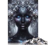 500 Mystical Winter Queen Creative Square Jigsaw Puzzles for Adults, Wooden Puzzles Unique Challenge Games 500pcs (52x38cm)