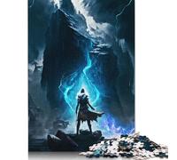 500 Natural Magic Power Creative Square Jigsaw Puzzles for Adults, Wooden Puzzles Unique Challenge Games 500pcs (52x38cm)