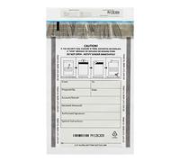 500 Pack 6”x9” Clear FREEZFraud Deposit Bags, Tamper-Evident Security Bank Pocket, Cash register bags by zmybcpack