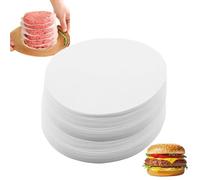 500-Pack Burger Paper Sheets - 11cm Round Non-Stick Wax Papers for Food Separation and Wrapping