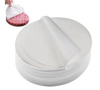 500-Pack Burger Patty Paper Sheets - 11cm Round Waxed Paper for Separating Frozen Burgers, Meat, Cheese - Non-Stick & Greaseproof Food Wrappers for Grilling, Storage, Freezing, BBQ & Meal Prep