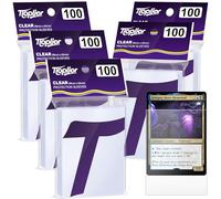 500 Pack Clear Inner Card Sleeves,Perfect Fit for Double-Sleeving,Acid-Free & Scuff-Resistant,Trading Card Sleeve Compatible with MTG,TCG,Baseball,Sports Cards