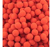 500 Pack Fluffy Pom Poms for Craft,High Density Pompoms Balls for DIY Crafts Jewelry Making Hair Accessories Clothing Hat Embellishment 10mm,Christmas Red