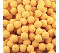 500 Pack Fluffy Pom Poms for Craft,High Density Pompoms Balls for DIY Crafts Jewelry Making Hair Accessories Clothing Hat Embellishment 10mm,Gold