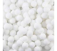 500 Pack Fluffy Pom Poms, High Density Pompom Balls for Cheerleading, DIY Crafts, Jewelry Making, Hair Accessories, Clothing Embellishment - 15mm, White