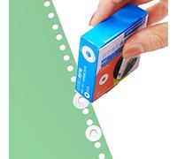 500 Pack Loose-Leaf Paper Hole Reinforcement Ring Labels Stickers, Waterproof Self Adhesive Ring Hole Page Reinforcers Stickers for Office School Home