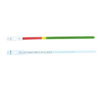 (500 Pack) Mid-Upper Arm Circumference MUAC Tape Measure Adults 18+, Pregnant, Postpartum to Evaluate Severe Malnutrition, Color Coded, Plastic