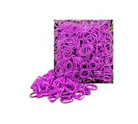 500 Pack No-Damage Durable Hair Rubber Bands - Non-Slip Elastic Hair Ties for All Hair Types and for All ages Perfect for Braids, Ponytails, and Everyday Styling by Kàllos (Purple, Small)
