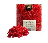 500 Pack No-Damage Hair Bands, Stylish Rubber Bands, Hair Accessories for Girls - Embrace Effortless Style with Elastic Ties by Kàllos (red, 20mm)