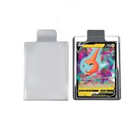 500 Pack Tabbed Card Sleeves Card Holders with Pull Tab 2.5 x 3.5 Inch Sleeves for MTG,PTCG,TCG,for Grading Submission,Top Loaders and Card Savers,Acid Free&PVC Free, Ultra Clear. (500)