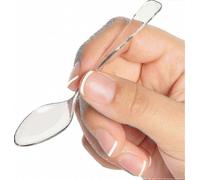 500-Pack Transparent Mini Forks for Desserts, Fruits, and Snacks - Disposable Catering Essentials for Parties and Events,L Mini Spoons 500CT