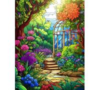 500 Pages of Botanical Beauty: Garden Scenes to Color.: Enter a floral wonderland with 500 detailed pages.