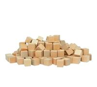500 Pcs 1cm Unprocessed Wooden Blocks, Rectangular, Elegant Style, for DIY Crafts, Jewelry Making, Home Decor