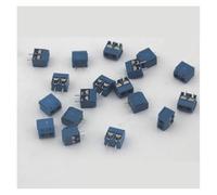 500 pcs 2 Pin Screw blue PCB Terminal Block Connector 5mm Pitch AUOQKQUT