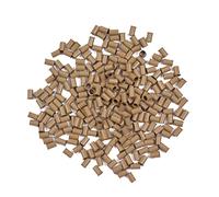 500 Pcs 3.4 mm Copper Tubes Beads Locks Micro Link Ring for I-Tip Micro Link Beads Hair Extensions (Dark Blonde)