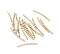 500 Pcs 30MM Copper Bent Tube Hollow Diy Necklace Bracelet Handmade -KC Gold-2X25mm(500pcs 80g