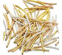 500 Pcs 30MM Copper Bent Tube Hollow Diy Necklace Bracelet Handmade -Mixed Color-2X25mm(500pcs 80g