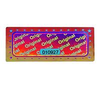 500 pcs - 3D Hologram Original Seal with Serial Number - Silver, 46x20 mm, Tamper Proof - self-Adhesive Security Seal Labels, Quality & Warranty Label, Antifake & Authenticity, Atairs