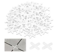 500 Pcs 3mm Tile Spacers,Tile Spacers 3mm Plastic Cross Shaped Gasket Spacers Tiling Tools,for Ceramic Tile Installation,Tile Fixing Mat Road Mat (White)