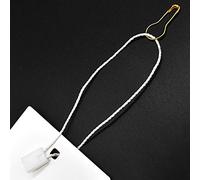 500 Pcs 7 Inch Hang Tag Fasteners White Nylon Strings and 500 Pcs 0.85 Inch Gold Metal Ground Safety Pins Clothes, Lock Pin Security Loop for Retail Store Clothing Accessory Price Pins…