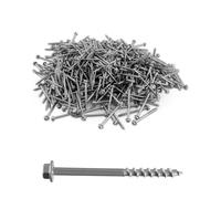 500 pcs 9 x 2-1/2 Inch Connector Screws Mechanical Galvanized Material, Heavy-Duty Outdoor Wood Screws Assortment Fastener