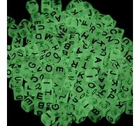500 Pcs Acrylic Letter Beads Luminous Glow in The Dark