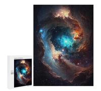 500 PCS Adult Pieces Jigsaw Puzzle Cosmic Nebula Galaxy-5 Jigsaw Puzzles for Teenagers Hand Speed Race Difficult And Challenge Christmas Birthday Gifts 500 PCS