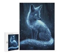 500 PCS Adult Pieces Jigsaw Puzzle Enchanted Glowing Fox -1 Jigsaw Puzzles for Teenagers Hand Speed Race Difficult And Challenge Christmas Birthday Gifts 500 PCS