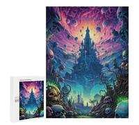 500 PCS Adult Pieces Jigsaw Puzzle Fantasy Castle in A Mysterious Sky Puzzle For Teenagers Difficult Hard Every Piece Is Unique - Challenging Family Fun Game 500 PCS