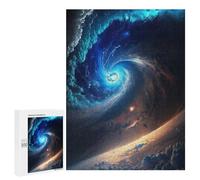 500 PCS Adult Pieces Jigsaw Puzzle Galactic Spiral Nebula Puzzle For Teenagers Difficult Hard Every Piece Is Unique - Challenging Family Fun Game 500 PCS