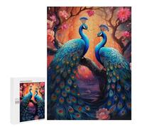 500 PCS Adult Pieces Jigsaw Puzzle Peacock Paradise Fantasy Artwork Jigsaw Puzzles for Teenagers Hand Speed Race Difficult And Challenge Christmas Birthday Gifts 500 PCS