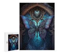 500 PCS Adult Pieces Jigsaw Puzzle Steampunk Butterfly Art Print Puzzle For Teenagers Difficult Hard Every Piece Is Unique - Challenging Family Fun Game 500 PCS