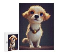 500 PCS Adult Puzzles Adorable Puppy with Big Eyes Puzzles for Adults Brain Teaser Game But Fun And Humorous Gifts for Friends And Family 500 PCS