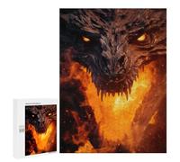 500 PCS Adult Puzzles Ancient Fire Dragon Puzzles for Adults Brain Teaser Game But Fun And Humorous Gifts for Friends And Family 500 PCS